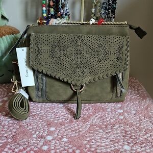 Francesca's Collections Olive Crossbody Bag